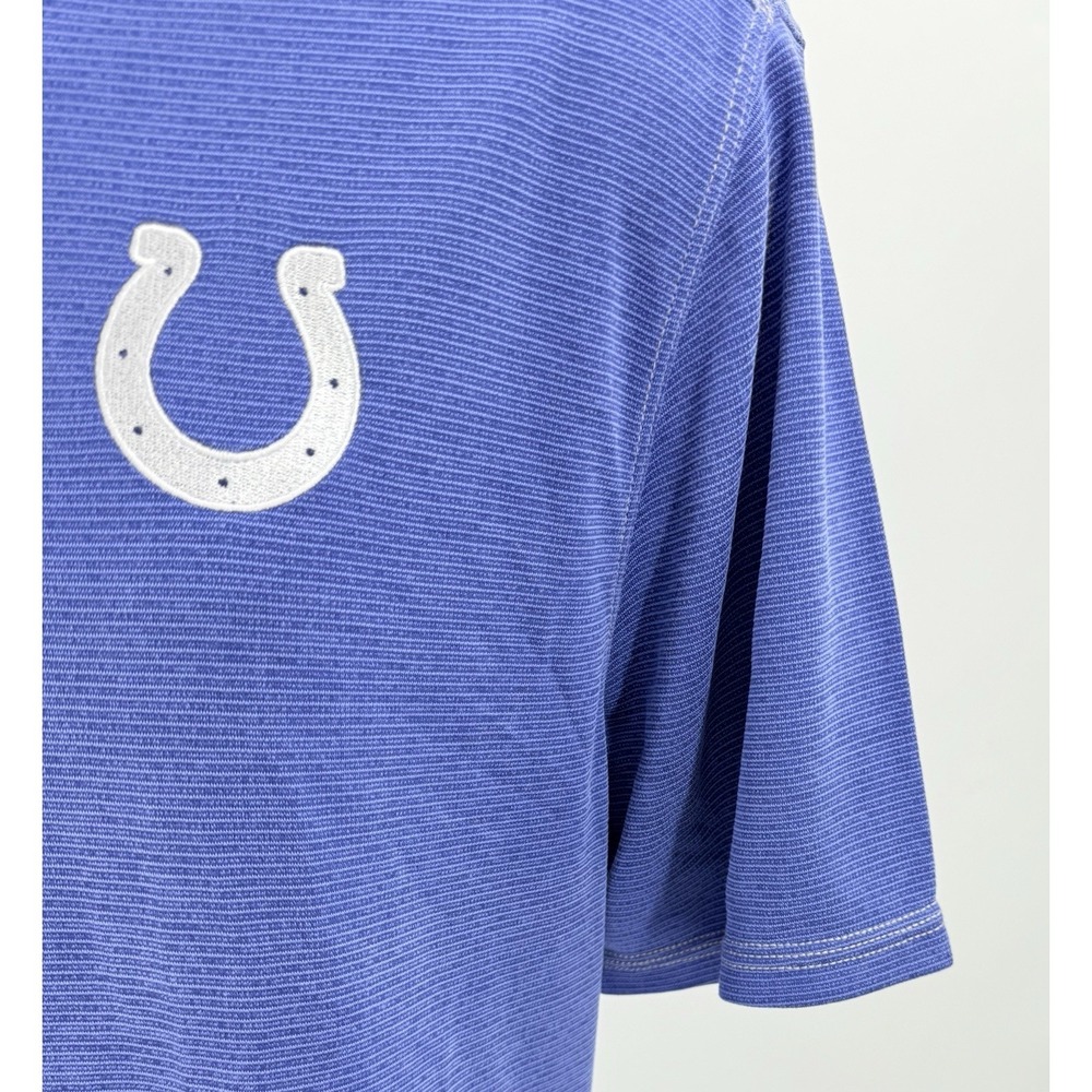 Tommy Bahama Indianapolis Colts Blue Polo Shirt Embroidered Logo Men's Large L - Picture 7 of 12